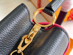 LOUIS VUITTON CAPUCINES MM 31 BLACK GOLD HARDWARE