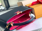LOUIS VUITTON CAPUCINES MM 31 BLACK GOLD HARDWARE