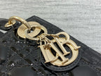 DIOR MINI 17 LADY BAG IN BLACK PATENT CALFSKIN