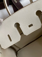 HERMES BIRKIN 25CM CREAM TOGO LEATHER GOLD HARDWARE