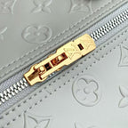 LOUIS VUITTON SPEEDY BANDOULIERE 30 IN GREY EMBOSSED CALFSKIN