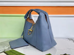 GUCCI HORSEBIT HOBO BAG 46 IN LIGHT BLUE CALFSKIN GOLD HARDWARE