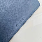 GUCCI HORSEBIT HOBO BAG 46 IN LIGHT BLUE CALFSKIN GOLD HARDWARE