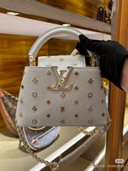 LOUIS VUITTON LV CAPUCINES 21 IN MULTICOLOR CALFSKIN GOLD HARDWARE TP2