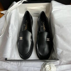 CHANEL MOASINS 2025 IN BLACK CALFSKIN
