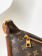 LOUIS VUITTON LV BUMBAG 37 IN BROWN COATED MONOGRAM CANVAS