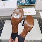 DIOR CD Mule Dway Heeled Slide 45mm Style 40