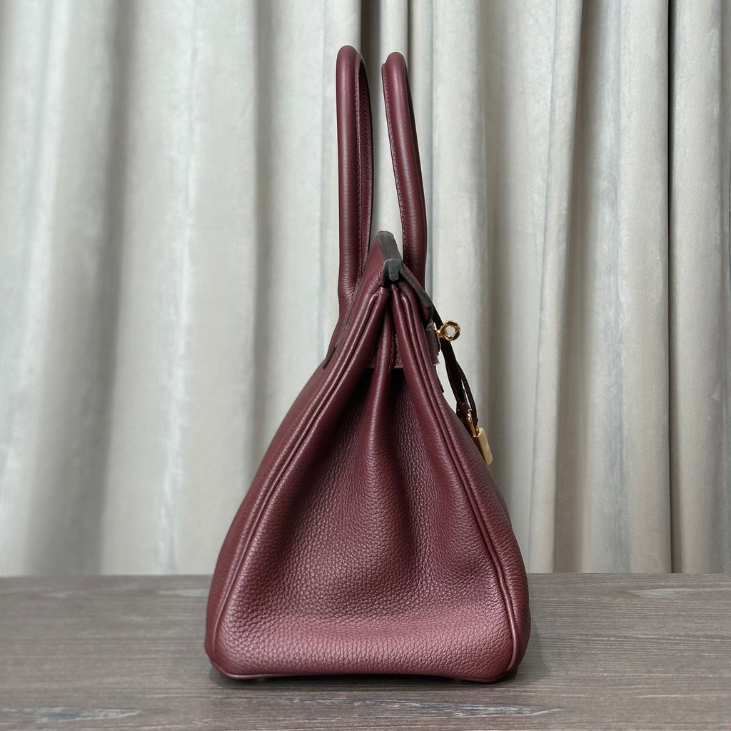 Hermès Rouge H Birkin 30 Togo Gold Hardware