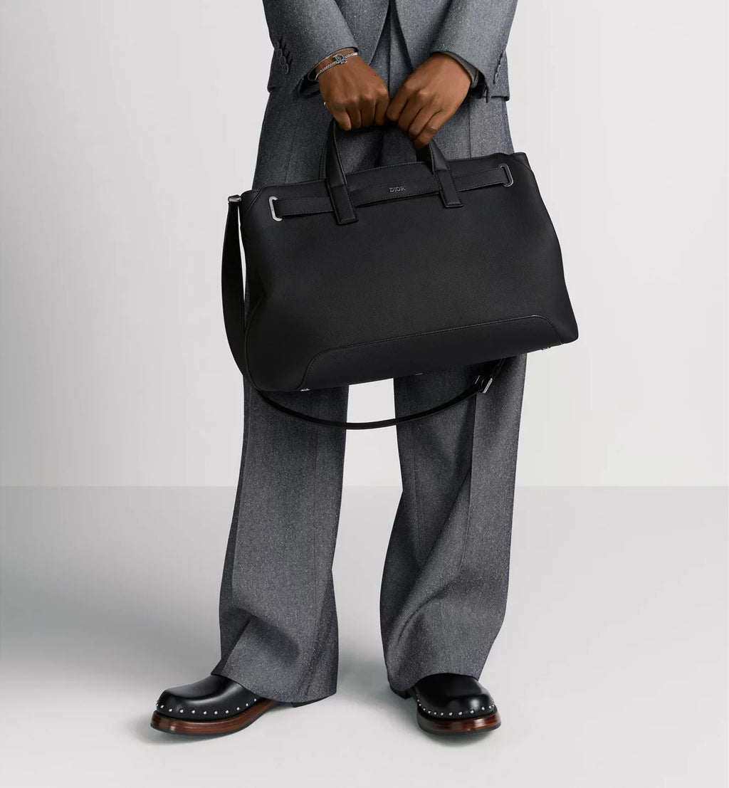 Medium Dior Normandie Tote Bag Brown Dior Icons Calfskin