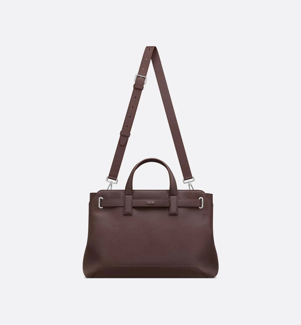 Medium Dior Normandie Tote Bag Brown Dior Icons Calfskin
