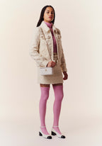 CHANEL MARY JANES IVORY BLACK VELVET