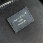 LOUIS VUITTON CARRYALL CARGO VIBE BB 26 IN BLACK LAMBSKIN BORWN MONOGRAM TAG
