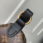 LOUIS VUITTON KEEPIT BUMBAG 29 IN BROWN DAMIER AZUR COATED MONOGRAM CANVAS
