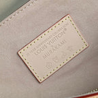 LOUIS VUITTON LV x TM DAUPHINE SOFT 28 IN COLORFUL MONOGRAM PATTERN AND WHITE COATED CANVAS