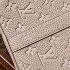 LOUIS VUITTON KEEPALL BANDOULIÈRE 34 BAG IN LIGHT BROWN MONOGRAM TAURILLON CALFSKIN