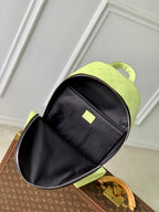 LOUIS VUITTON DISCOVERY SLIM BACKPACK 38 IN LEMON YELLOW MONOGRAM ECLIPSE REVERSE CALFSKIN