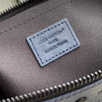 LOUIS VUITTON POCHETTE TOGO 30 IN DARK BLUE MONOGRAM ECLIPSE CALFSKIN EMBOSSED LOGO
