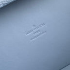 LOUIS VUITTON WALLET TRUNK TAIGARAMA 21.5 IN BLUE MONOGRAM COATED CANVAS