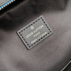 LOUIS VUITTON AVENUE SLINGBAG 31 IN BLACK AND GREY DAMIER GRAPHITA CANVAS CALFSKIN