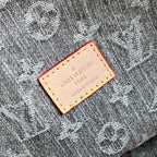 LOUIS VUITTON COUSSIN HOBO MM 38 IN GREY MONOGRAM DENIM