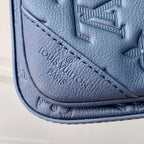 LOUIS VUITTON TRIO MESSENGER 25 IN BLUE MONOGRAM SHADOW CALFSKIN