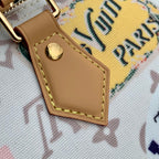 LOUIS VUITTON SPEEDY SOFT 30 IN WHITE MONOGRAM DUNE CANVAS AND CALFSKIN