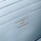 LOUIS VUITTON WALLET ON CHAIN BLOOM 20 IN AZUR BLUE CALFSKIN