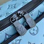 LOUIS VUITTON RUSH BUMBAG 30 IN SKY BLUE MONOGRAM SHADOW CALFSKIN
