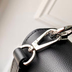 LOUIS VUITTON TWIST SLIM 19 IN BLACK TAURILLON CALFSKIN WITH PEARL CHAIN