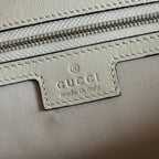 GUCCI 26S  MARMONT BAG 37 IN CREAM WHITE CALFSKIN