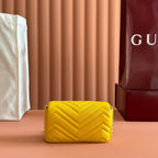 GUCCI 26S  MARMONT BAG 16 IN YELLOW LAMBSKIN