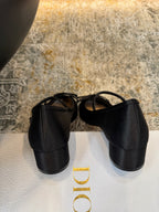 DIOR 25S LOVELY‑D BALLET FLAT 45MM IN BLACK SATIN