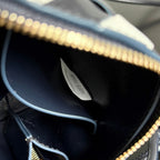 BOTTEGA VENETA 25S CONCERT POUCH 18 IN ZEBRA PATTERN CALFSKIN GOLD HARDWARE