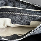 BOTTEGA VENETA 25S DIAGO 25 IN DARK OLIVE GRAY CALFSKIN SILVER HARDWARE