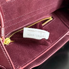BOTTEGA VENETA 25S MEDIUM CIAO CIAO BAG 26 IN BURGUNDY CALFSKIN