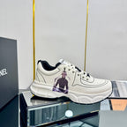CHANEL TRAINERS SNEAKER IN WHITE CALFSKIN WITH STICKER 238625