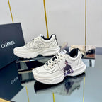 CHANEL TRAINERS SNEAKER IN WHITE CALFSKIN WITH STICKER 238625