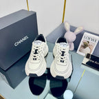 CHANEL TRAINERS SNEAKER IN WHITE CALFSKIN WITH STICKER 238626