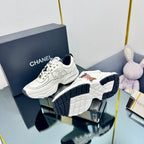 CHANEL TRAINERS SNEAKER IN WHITE CALFSKIN WITH STICKER 238629