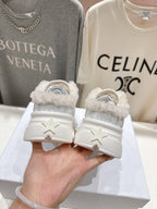 DIOR CHRONO SNEAKER 25S IN WHITE LAMBSKIN AND MESH FABRIC STYLE 11