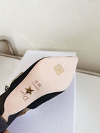DIOR J'A SLINGBACK PUMP BLACK TECHNICAL FABRIC 65 MM