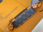 LOUIS VUITTON TROCADERO BAG 20 IN BROWN MIX ORANGE MONOGRAM ECLIPSE CANVAS