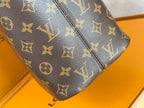 LOUIS VUITTON NEVERFULL INSIDE OUT MM BAG 31 IN BROWN MONOGRAM COATED CANVAS AND CALFSKIN