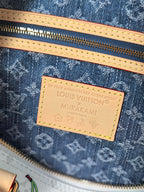 LOUIS VUITTON LV 25S SPEEDY SOFT 30 IN WHITE CANVAS MONOGRAM CHERRY PRINT GOLD HARDWARE