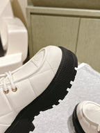 CHANEL MARTIN BOOTS IN WHITE EMBROIDERED CALFSKIN