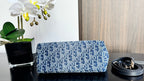 DIOR TRAVEL NOMAD POUCH 22 IN BLUE MONOGRAM OBLIQUE JACQUARD