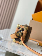LOUIS VUITTON SIDE TRUNK MINI 18 IN BROWN MONOGRAM CANVAS GOLD HARDWARE