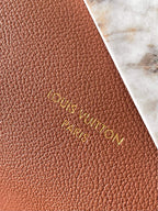 LOUIS VUITTON LOW KEY CABAS 47 IN SASSY SALMON GRAINED CALFSKIN GOLD BUCKLE