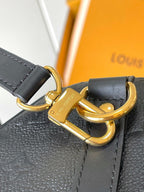 LOUIS VUITTON SPEEDY SOFT 30 IN BLACK MONOGRAM EMPREINTE LEATHER