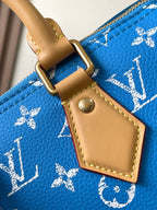 LOUIS VUITTON SPEEDY P9 BANDOULIÈRE 25 IN BLUE MONOGRAM CANVAS GOLD HARDWARE